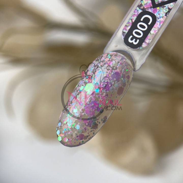 Гель-лак ART Confetti №003, 6 мл TPO free